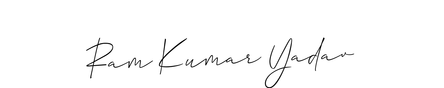 This is the best signature style for the Ram Kumar Yadav name. Also you like these signature font (Allison_Script). Mix name signature. Ram Kumar Yadav signature style 2 images and pictures png