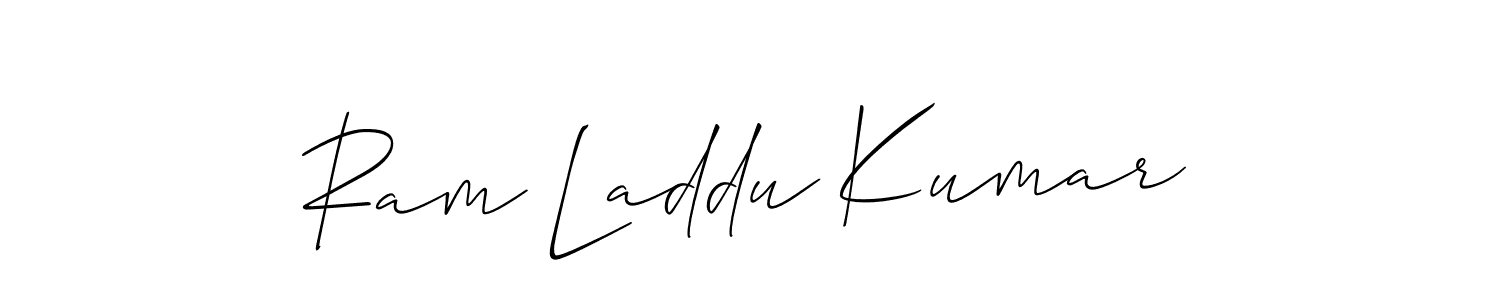 Design your own signature with our free online signature maker. With this signature software, you can create a handwritten (Allison_Script) signature for name Ram Laddu Kumar. Ram Laddu Kumar signature style 2 images and pictures png