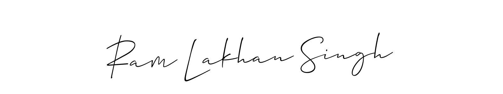 It looks lik you need a new signature style for name Ram Lakhan Singh. Design unique handwritten (Allison_Script) signature with our free signature maker in just a few clicks. Ram Lakhan Singh signature style 2 images and pictures png