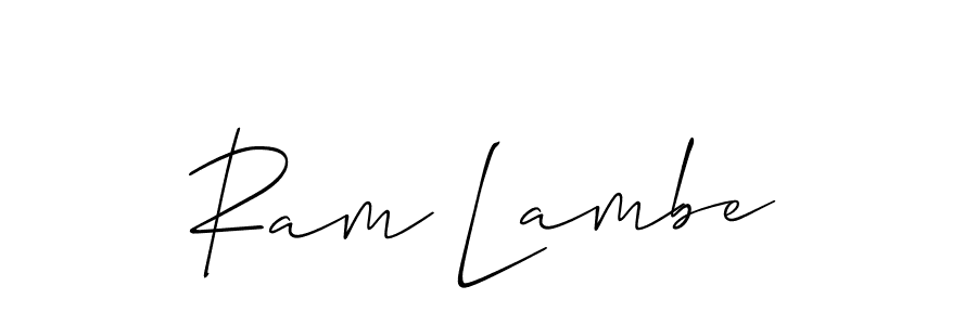 Make a short Ram Lambe signature style. Manage your documents anywhere anytime using Allison_Script. Create and add eSignatures, submit forms, share and send files easily. Ram Lambe signature style 2 images and pictures png