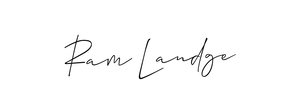Make a short Ram Landge signature style. Manage your documents anywhere anytime using Allison_Script. Create and add eSignatures, submit forms, share and send files easily. Ram Landge signature style 2 images and pictures png