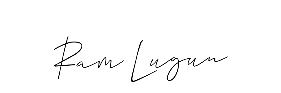 Design your own signature with our free online signature maker. With this signature software, you can create a handwritten (Allison_Script) signature for name Ram Lugun. Ram Lugun signature style 2 images and pictures png