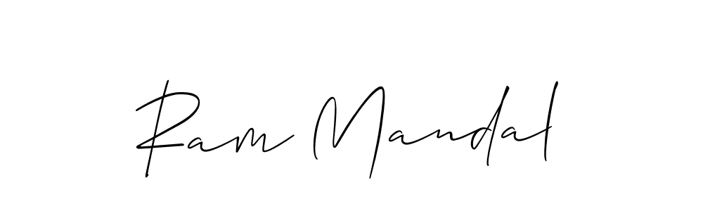 You should practise on your own different ways (Allison_Script) to write your name (Ram Mandal) in signature. don't let someone else do it for you. Ram Mandal signature style 2 images and pictures png