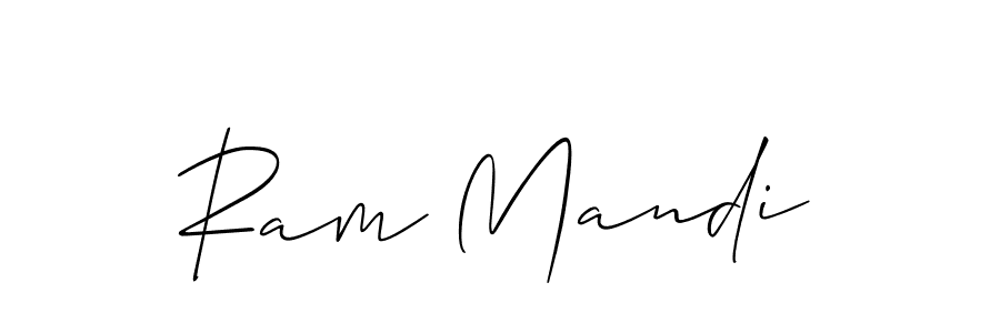 Also we have Ram Mandi name is the best signature style. Create professional handwritten signature collection using Allison_Script autograph style. Ram Mandi signature style 2 images and pictures png