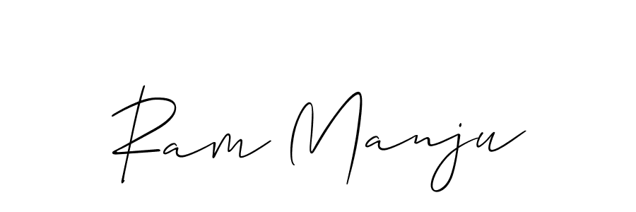 Ram Manju stylish signature style. Best Handwritten Sign (Allison_Script) for my name. Handwritten Signature Collection Ideas for my name Ram Manju. Ram Manju signature style 2 images and pictures png