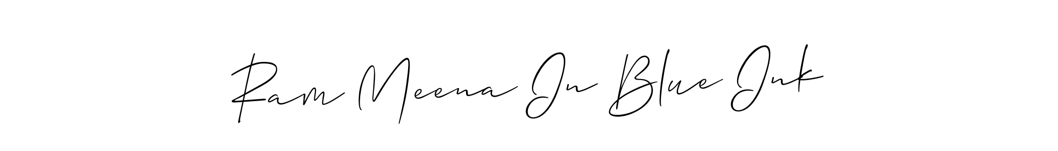You can use this online signature creator to create a handwritten signature for the name Ram Meena In Blue Ink. This is the best online autograph maker. Ram Meena In Blue Ink signature style 2 images and pictures png