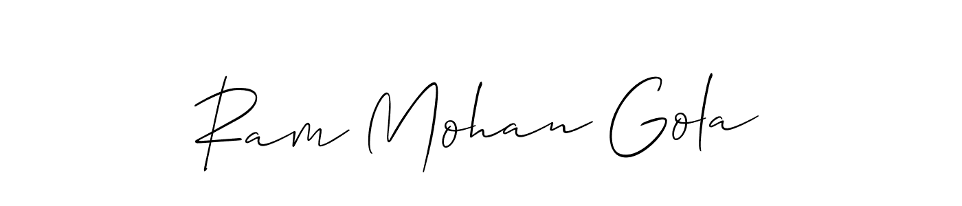 Once you've used our free online signature maker to create your best signature Allison_Script style, it's time to enjoy all of the benefits that Ram Mohan Gola name signing documents. Ram Mohan Gola signature style 2 images and pictures png