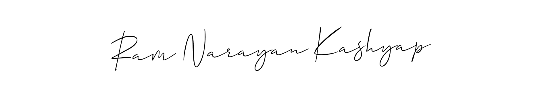 Make a short Ram Narayan Kashyap signature style. Manage your documents anywhere anytime using Allison_Script. Create and add eSignatures, submit forms, share and send files easily. Ram Narayan Kashyap signature style 2 images and pictures png