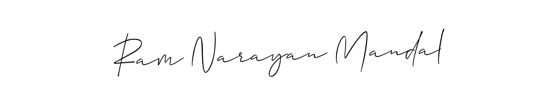 The best way (Allison_Script) to make a short signature is to pick only two or three words in your name. The name Ram Narayan Mandal include a total of six letters. For converting this name. Ram Narayan Mandal signature style 2 images and pictures png