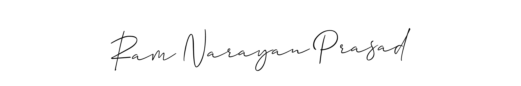 Use a signature maker to create a handwritten signature online. With this signature software, you can design (Allison_Script) your own signature for name Ram Narayan Prasad. Ram Narayan Prasad signature style 2 images and pictures png