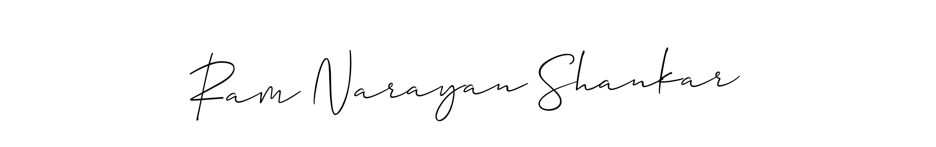 The best way (Allison_Script) to make a short signature is to pick only two or three words in your name. The name Ram Narayan Shankar include a total of six letters. For converting this name. Ram Narayan Shankar signature style 2 images and pictures png
