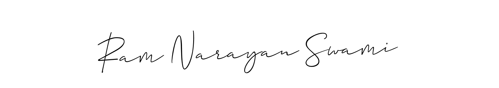 Similarly Allison_Script is the best handwritten signature design. Signature creator online .You can use it as an online autograph creator for name Ram Narayan Swami. Ram Narayan Swami signature style 2 images and pictures png