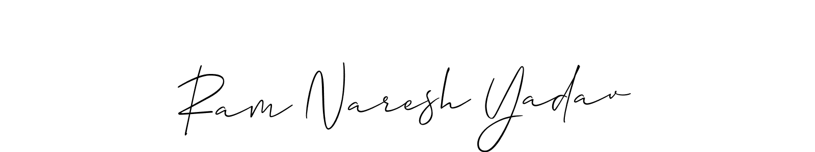 Create a beautiful signature design for name Ram Naresh Yadav. With this signature (Allison_Script) fonts, you can make a handwritten signature for free. Ram Naresh Yadav signature style 2 images and pictures png