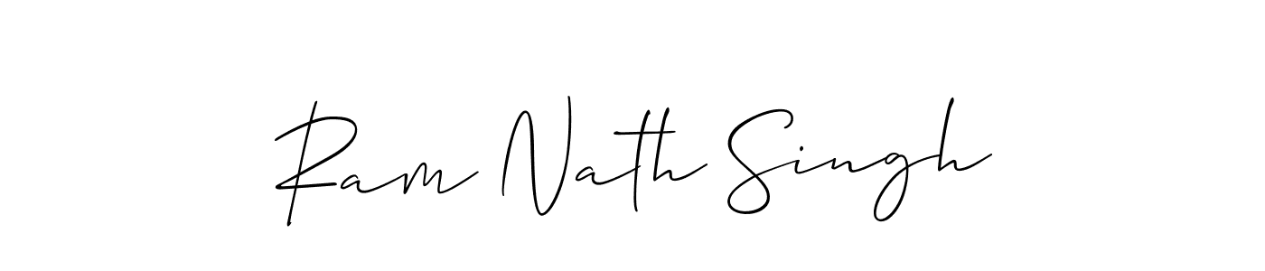 Also You can easily find your signature by using the search form. We will create Ram Nath Singh name handwritten signature images for you free of cost using Allison_Script sign style. Ram Nath Singh signature style 2 images and pictures png