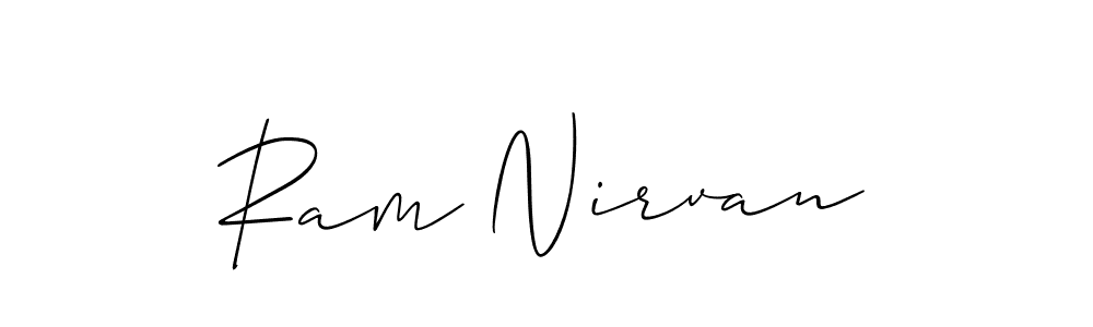 if you are searching for the best signature style for your name Ram Nirvan. so please give up your signature search. here we have designed multiple signature styles  using Allison_Script. Ram Nirvan signature style 2 images and pictures png