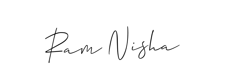 This is the best signature style for the Ram Nisha name. Also you like these signature font (Allison_Script). Mix name signature. Ram Nisha signature style 2 images and pictures png