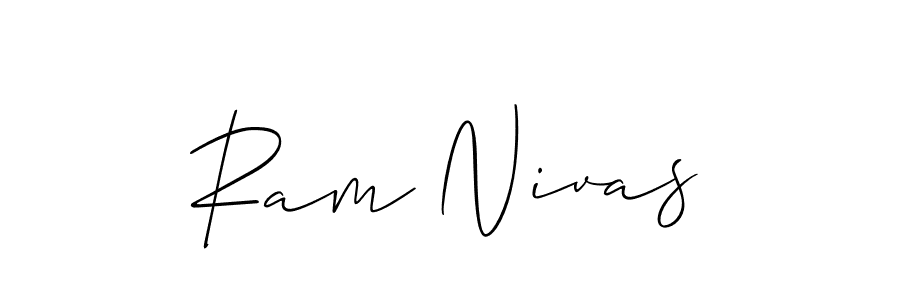 Design your own signature with our free online signature maker. With this signature software, you can create a handwritten (Allison_Script) signature for name Ram Nivas. Ram Nivas signature style 2 images and pictures png