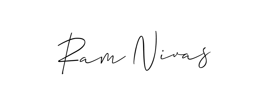 Design your own signature with our free online signature maker. With this signature software, you can create a handwritten (Allison_Script) signature for name Ram Nivas. Ram Nivas signature style 2 images and pictures png