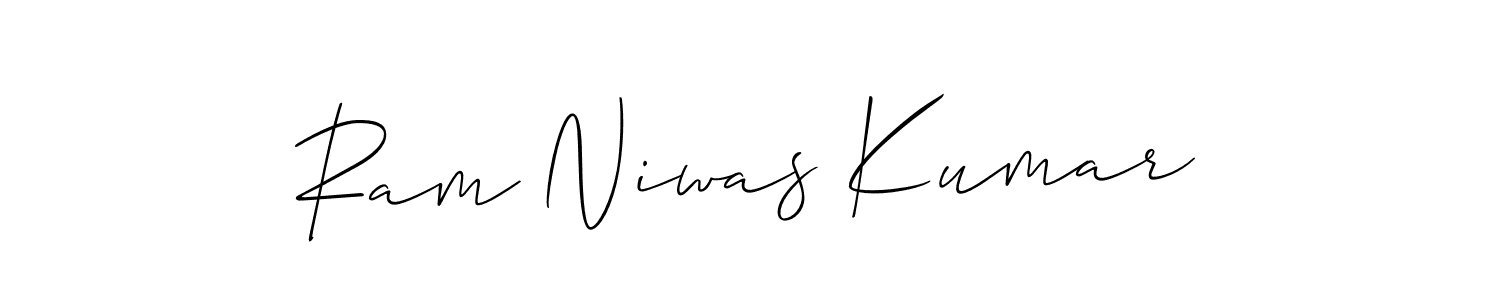 It looks lik you need a new signature style for name Ram Niwas Kumar. Design unique handwritten (Allison_Script) signature with our free signature maker in just a few clicks. Ram Niwas Kumar signature style 2 images and pictures png