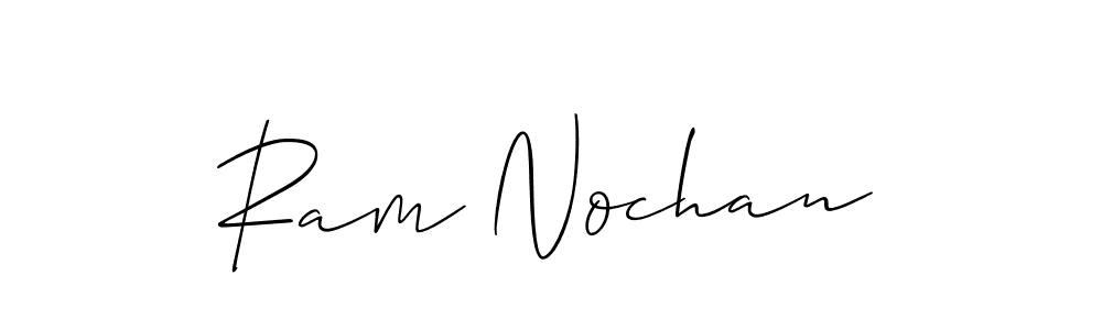 Design your own signature with our free online signature maker. With this signature software, you can create a handwritten (Allison_Script) signature for name Ram Nochan. Ram Nochan signature style 2 images and pictures png