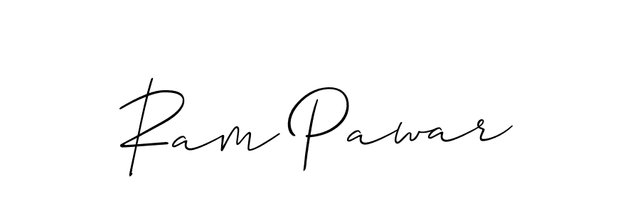 Create a beautiful signature design for name Ram Pawar. With this signature (Allison_Script) fonts, you can make a handwritten signature for free. Ram Pawar signature style 2 images and pictures png