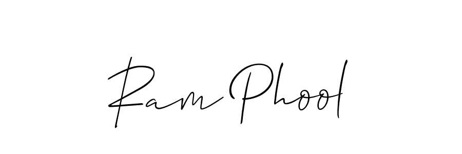 Also You can easily find your signature by using the search form. We will create Ram Phool name handwritten signature images for you free of cost using Allison_Script sign style. Ram Phool signature style 2 images and pictures png