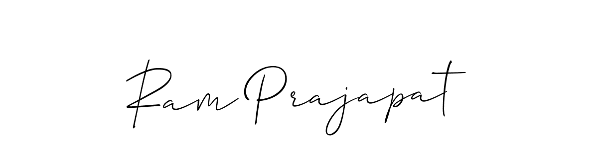 Also we have Ram Prajapat name is the best signature style. Create professional handwritten signature collection using Allison_Script autograph style. Ram Prajapat signature style 2 images and pictures png
