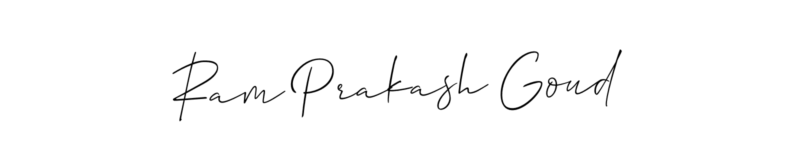 Use a signature maker to create a handwritten signature online. With this signature software, you can design (Allison_Script) your own signature for name Ram Prakash Goud. Ram Prakash Goud signature style 2 images and pictures png