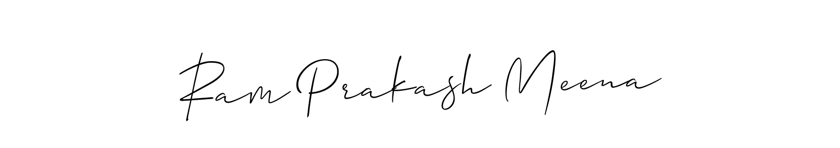 It looks lik you need a new signature style for name Ram Prakash Meena. Design unique handwritten (Allison_Script) signature with our free signature maker in just a few clicks. Ram Prakash Meena signature style 2 images and pictures png