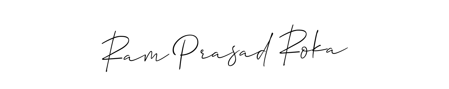 Check out images of Autograph of Ram Prasad Roka name. Actor Ram Prasad Roka Signature Style. Allison_Script is a professional sign style online. Ram Prasad Roka signature style 2 images and pictures png