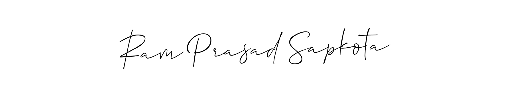 This is the best signature style for the Ram Prasad Sapkota name. Also you like these signature font (Allison_Script). Mix name signature. Ram Prasad Sapkota signature style 2 images and pictures png