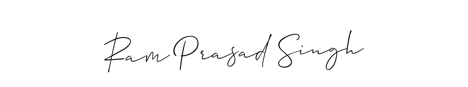 Design your own signature with our free online signature maker. With this signature software, you can create a handwritten (Allison_Script) signature for name Ram Prasad Singh. Ram Prasad Singh signature style 2 images and pictures png