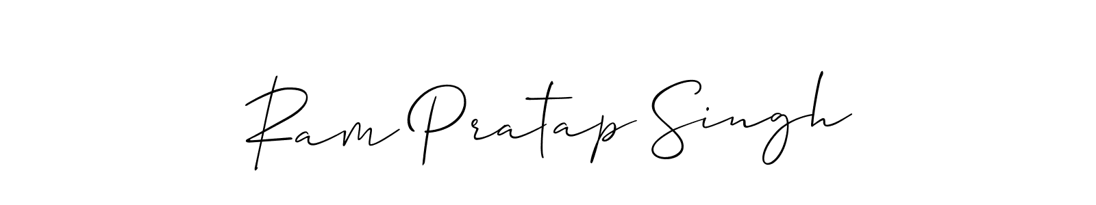 if you are searching for the best signature style for your name Ram Pratap Singh. so please give up your signature search. here we have designed multiple signature styles  using Allison_Script. Ram Pratap Singh signature style 2 images and pictures png