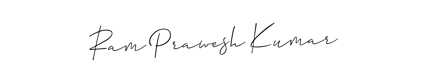How to make Ram Prawesh Kumar name signature. Use Allison_Script style for creating short signs online. This is the latest handwritten sign. Ram Prawesh Kumar signature style 2 images and pictures png
