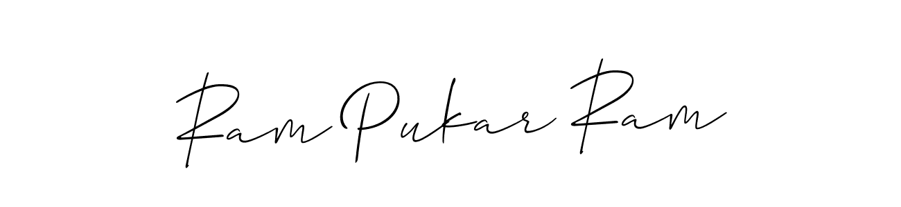 The best way (Allison_Script) to make a short signature is to pick only two or three words in your name. The name Ram Pukar Ram include a total of six letters. For converting this name. Ram Pukar Ram signature style 2 images and pictures png