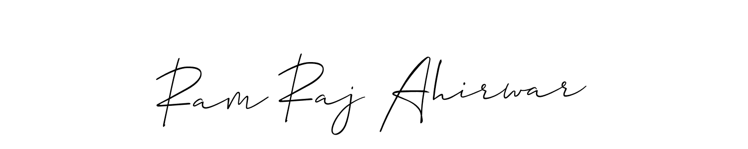 Also You can easily find your signature by using the search form. We will create Ram Raj Ahirwar name handwritten signature images for you free of cost using Allison_Script sign style. Ram Raj Ahirwar signature style 2 images and pictures png