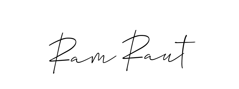 Make a beautiful signature design for name Ram Raut. With this signature (Allison_Script) style, you can create a handwritten signature for free. Ram Raut signature style 2 images and pictures png