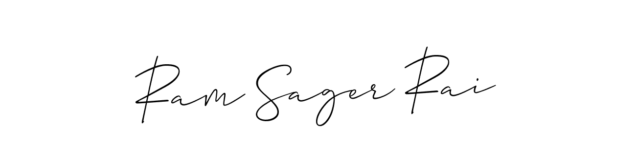 How to make Ram Sager Rai signature? Allison_Script is a professional autograph style. Create handwritten signature for Ram Sager Rai name. Ram Sager Rai signature style 2 images and pictures png