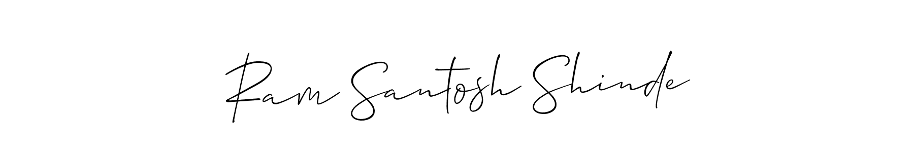 How to make Ram Santosh Shinde name signature. Use Allison_Script style for creating short signs online. This is the latest handwritten sign. Ram Santosh Shinde signature style 2 images and pictures png