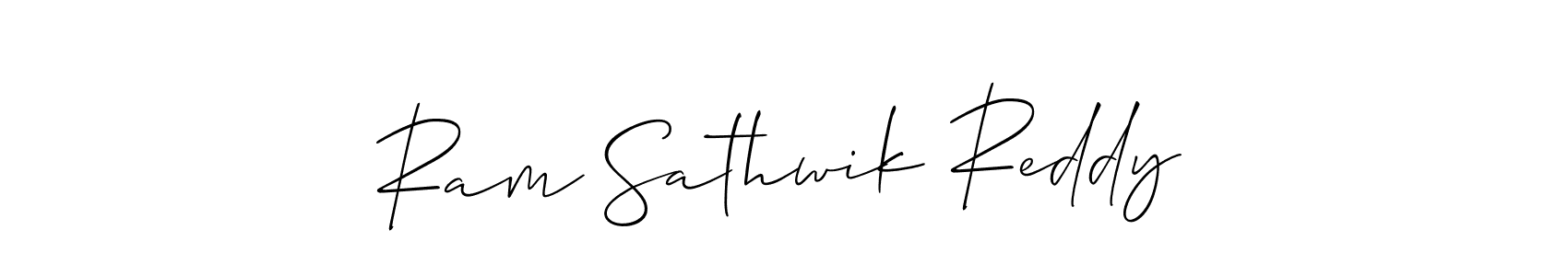 Make a beautiful signature design for name Ram Sathwik Reddy. Use this online signature maker to create a handwritten signature for free. Ram Sathwik Reddy signature style 2 images and pictures png