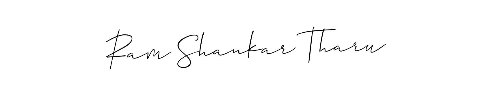 Once you've used our free online signature maker to create your best signature Allison_Script style, it's time to enjoy all of the benefits that Ram Shankar Tharu name signing documents. Ram Shankar Tharu signature style 2 images and pictures png