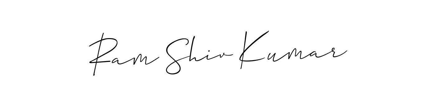This is the best signature style for the Ram Shiv Kumar name. Also you like these signature font (Allison_Script). Mix name signature. Ram Shiv Kumar signature style 2 images and pictures png