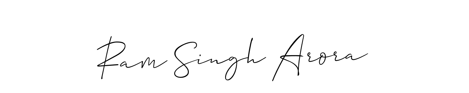 Similarly Allison_Script is the best handwritten signature design. Signature creator online .You can use it as an online autograph creator for name Ram Singh Arora. Ram Singh Arora signature style 2 images and pictures png