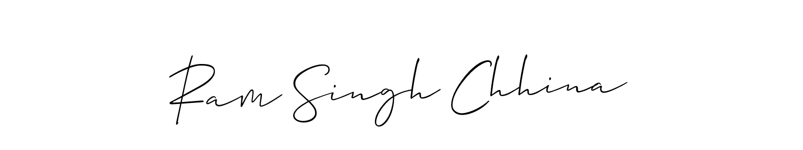 It looks lik you need a new signature style for name Ram Singh Chhina. Design unique handwritten (Allison_Script) signature with our free signature maker in just a few clicks. Ram Singh Chhina signature style 2 images and pictures png