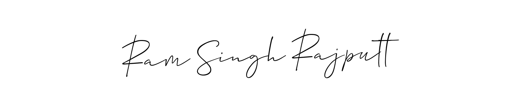 How to make Ram Singh Rajputt signature? Allison_Script is a professional autograph style. Create handwritten signature for Ram Singh Rajputt name. Ram Singh Rajputt signature style 2 images and pictures png