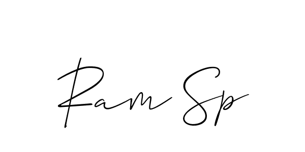 How to Draw Ram Sp signature style? Allison_Script is a latest design signature styles for name Ram Sp. Ram Sp signature style 2 images and pictures png