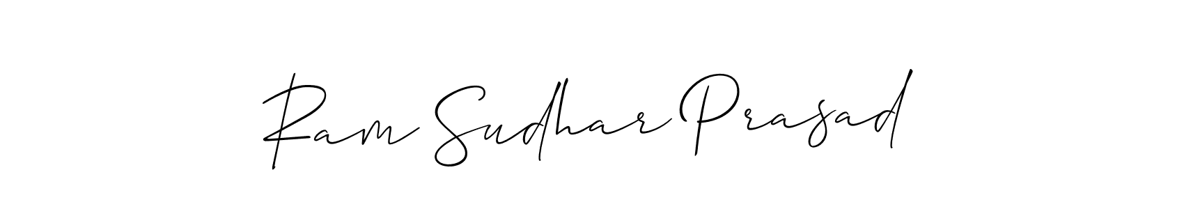 Similarly Allison_Script is the best handwritten signature design. Signature creator online .You can use it as an online autograph creator for name Ram Sudhar Prasad. Ram Sudhar Prasad signature style 2 images and pictures png