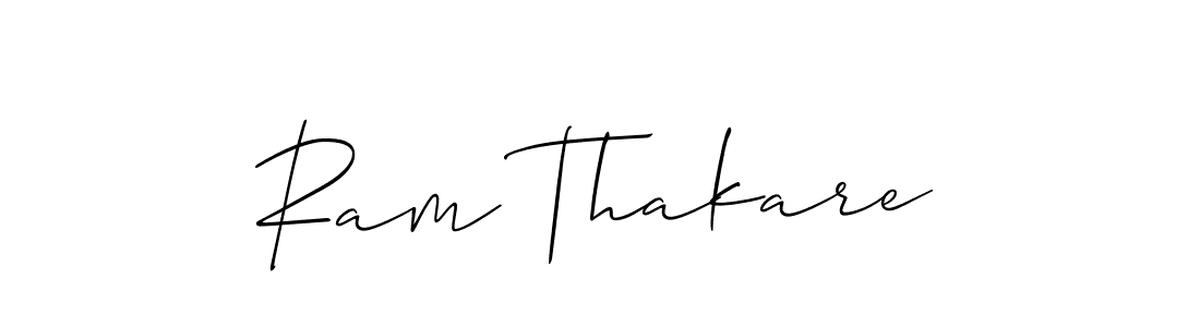 It looks lik you need a new signature style for name Ram Thakare. Design unique handwritten (Allison_Script) signature with our free signature maker in just a few clicks. Ram Thakare signature style 2 images and pictures png