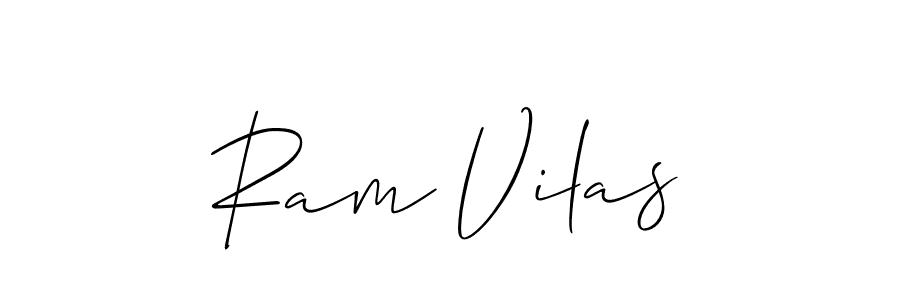 Also we have Ram Vilas name is the best signature style. Create professional handwritten signature collection using Allison_Script autograph style. Ram Vilas signature style 2 images and pictures png