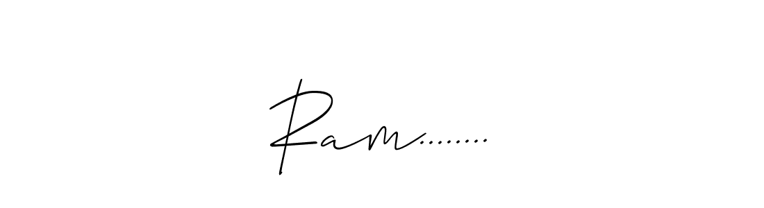 Make a beautiful signature design for name Ram......... With this signature (Allison_Script) style, you can create a handwritten signature for free. Ram........ signature style 2 images and pictures png